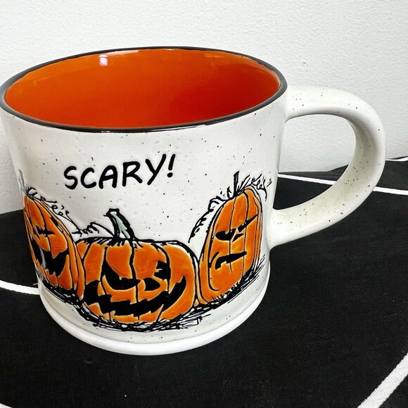 Eli + Ana Handmade Ceramics Halloween Dessert Plate & Coffee Mug Pumpkins - Picture 8 of 15